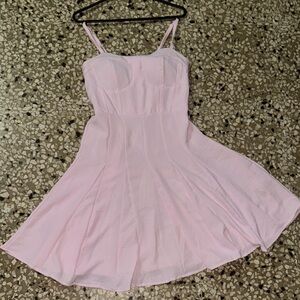 Pink Spaghetti Strap Dress